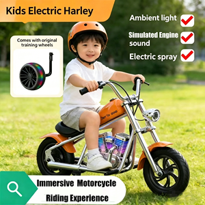Motocicleta Elétrica Infantil 24V 160W Mini Estilo Harley Veículo Elétrico para Crianças - Product Image 2