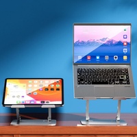 Soporte de Aluminio Resistente para Laptop, con Ventilador Silencioso, Altura Ajustable y Plegable, Superventas
