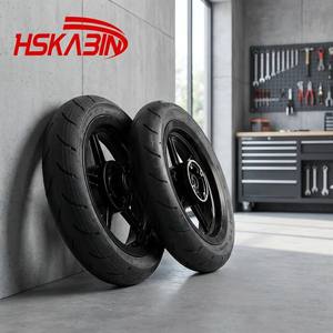 Pneu de rechange pour scooter NEUF HSKABIN 110/70-12 120/70-12 12 pouces en caoutchouc <span class=keywords><strong>avec</strong></span> <span class=keywords><strong>chambre</strong></span> à <span class=keywords><strong>air</strong></span> pour roues TUTTIO YOZMA - Product Image 1