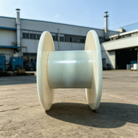 Bobine de câble industrielle opaque et solide, résistante à l'usure, vide, en plastique, pour enroulement de composants électriques