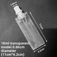 Pochette transparente personnalisée avec bec verseur et bouchon à vis pour jus, smoothies, sauces, yaourts, aliments pour bébés, emballage liquide et utilisation en vente au détail