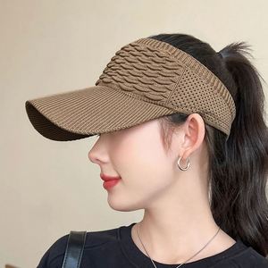 Nuevas Gorras de Visera Vacías Anti-UV Transpirables y Ajustables para Mujer y Hombre, Ideales para Tenis, Golf, Correr, Viajes, Playa y Deportes al Aire Libre - Product Image 3