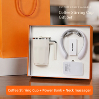 Coffret Cadeau de Bureau : Tasse Mélangeuse Automatique, Power Bank, Clé USB, Carnet A5, Stylo Bille – Kit de Formation et Ventes pour Employés – Dropshipping
