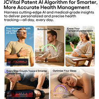 JCVital V1 – Montre connectée multifonctionnelle étanche pour étudiants et adultes, avec alarme, sport, extérieur, lumineuse, électronique, numérique – Breveté, SDK et API inclus