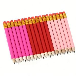 Lápices de Golf de Madera Coloridos de 3.5 Pulgadas con Logotipo Personalizado al por Mayor de Fábrica, Lápices Estándar con Borrador - Product Image 3