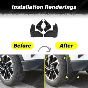 Accessoires de décoration pour voiture XV 2018 2019 2020 2021 : protection inférieure et latérale des pneus avant et arrière - Product Image 2