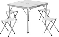 Table de jardin en aluminium portable pour barbecue en gros avec chaises pour les événements de mariage et de fête Tables pliantes