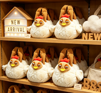 Sac en peluche personnalisé en forme de poulet, jouet amusant avec visage paresseux, sac à main en peluche pour usage quotidien, cadeau, OEM ODM, sac en peluche sur mesure