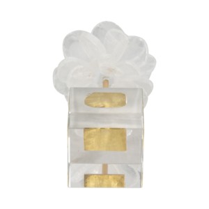 Statua di fiore in cristallo con base per decorare il soggiorno, come complemento d'arredo per il bagno, l'ufficio e come elemento decorativo floreale per scaffali. - Product Image 6