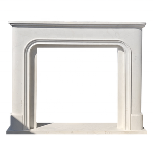 <span class=keywords><strong>Cheminée</strong></span> en marbre autoportante sur mesure avec design traditionnel sculpté à la main pour usage intérieur en hôtel, cheminées en pierre - Product Image 1