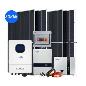 Mecc 20kw Hernieuwbare Energie Generator Met 550W Zonnepaneel Hybride Omvormer 20000W Zonne-Energie Systeem