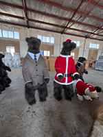M672 Realistisches Animatronisches Tiermodell Weihnachtsdekoration für Zuhause Großer Weißer Eisbär Weihnachtsdekoration