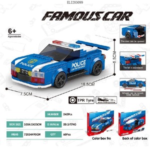 Ocho Grid Car <span class=keywords><strong>SWAT</strong></span> Special Vehicle Squad Car Building Blocks Sets Decoración Educativa Múltiples Diseños - Product Image 3