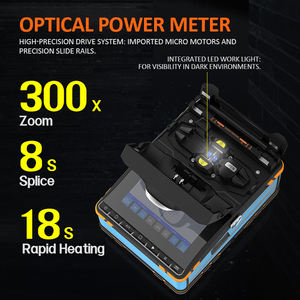 पूरी तरह से स्वचालित फाइबर फ्यूजन स्प्लिटर 300x ज़ूम 8 सेकंड स्प्लिस ऑप्टिकल पावर मीटर vfl एकीकृत रंग स्पर्श पैनल - Product Image 3