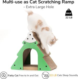 16,8 polegadas Papelão Cat <span class=keywords><strong>Scratcher</strong></span>: Vertical/Horizontal Pad, Túnel Cozy-Sofá Lounge Bed, 22 Lbs <span class=keywords><strong>Max</strong></span> Load - Product Image 5