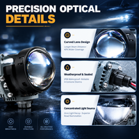 Projecteur LED HD004 2,5 pouces à double faisceau, phare Plug and Play, faisceau super focalisé plus lumineux, amélioration de l'éclairage automobile sans perte de puissance