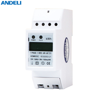 ADM65SC pengukur energi fase tunggal 10-60A 220V ANDELI KWH