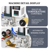 Machine de marquage à chaud portable semi-automatique Machine d'impression de bouteilles en papier plastique Machine de gaufrage de zone imprimable personnalisée