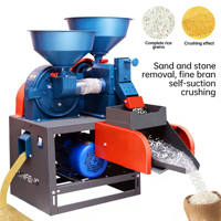 Machine agricole combinée pour le décorticage et le polissage du riz, décortiqueuse de paddy, moulin à maïs, pré-nettoyeur + décortiqueuse + polisseuse