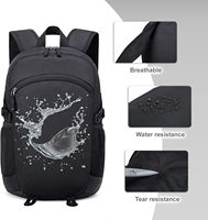 Sac à dos de randonnée léger en polyester 30L, pliable, sac de voyage compact, résistant à l'eau et aux déchirures