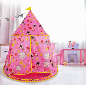 Carpa de Juego Infantil Plegable con Diseño de Astronauta y Castillo de Princesa para Interiores y Exteriores - Product Image 4