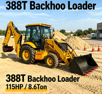 Baggerlader Traktorlader Yuchai Diesel 8600kg 5600mm Grabtiefe 4400mm Ladehöhe 4x4 zum Verkauf Bauwesen