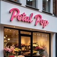 Letras de Canal LED 3D Personalizadas, Acero Inoxidable, IP54 Impermeable, Multicolor, Letrero Luminoso para Negocios, Decoración Luminosa para Exteriores