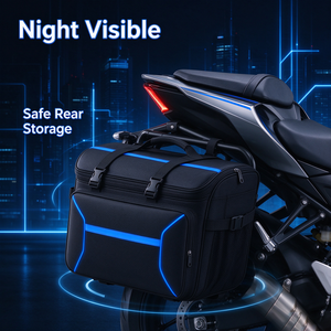 Bolsa Trasera Expandible para Motocicleta, Bolsa de Almacenamiento Duradera para Asiento Trasero, Accesorios para Motocicleta - Product Image 1
