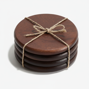 Posavasos de madera redondos personalizados de alta calidad para tazas de café, para el hogar, hoteles y restaurantes, decoración de calidad asegurada - Product Image 1