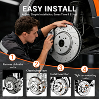Disque de frein avant JXAP de 160 mm à haute efficacité de refroidissement pour VW Golf 7, Toyota, Mitsubishi, IRMSCHER