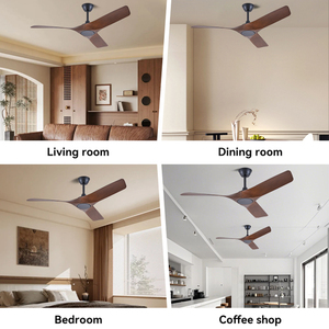 <span class=keywords><strong>Ventilateur</strong></span> de <span class=keywords><strong>plafond</strong></span> décoratif pour chambre à coucher, 52 pouces, télécommande, moteur silencieux DC, ABS, 3 pales, prix promotionnel - Product Image 3