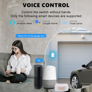 Interrupteur de porte de garage Wifi Graffiti, 10A AC 100-240V, fonction de synchronisation, télécommande pour porte à enroulement, compatible Alexa - Product Image 3