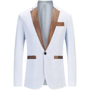 Blazer blanc tendance pour hommes, veste slim à revers pour hommes, <span class=keywords><strong>costume</strong></span> de fête pour <span class=keywords><strong>mariage</strong></span> et bal de fin d'année, <span class=keywords><strong>costume</strong></span> pour hommes, nouveau design <span class=keywords><strong>2022</strong></span> - Product Image 5