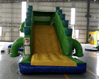 Glissière gonflable commerciale de bouche de Crocodile Combo dinosaure alligator Schnappi Kroko maison de rebond avaler de Crocodile vif