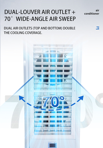 3HP Industrial Workshop Air Conditioner Floor <b>Standing</b> Portable Air Conditioner Energy Saving Cooling Unit - Product Image 2