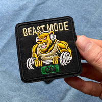 Patch brodé à l'ordinateur écologique à repasser, drôle de fantôme, crocodile, coyote, pour la décoration de chapeaux, de sacs et de vêtements