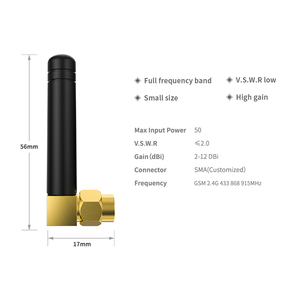 2.4G WiFi Antenna 2dBi SMA Male 51mm Rubber Duck Omni External Antenna <b>Plug</b> and Play for Router <b>USB</b> <b>Adapter</b> Hotspot - Product Image 2