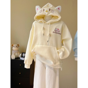 Wholesale High-quality Casual Women's <strong>Hoodies</strong>, Loose Fit Suitable for Autumn and Winter Fashion, Customized logo Fashion Tops - Product Image 2