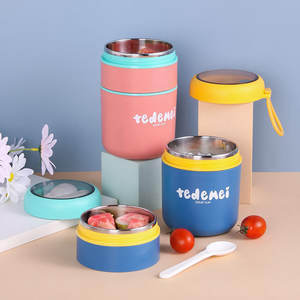 Taza de sopa de acero inoxidable Tedemei 304, lonchera portátil con aislamiento al vacío para viajes, almacenamiento de comidas y desayunos - Product Image 2