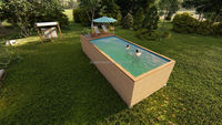Piscine de conteneur d'expédition réelle sur mesure