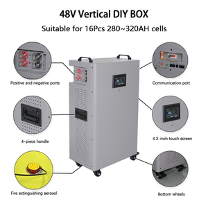 Yixiang hộp dọc tùy chỉnh 16pcs 48V 280ah 314ah với JK 200A BMS rỗng tự làm Kit LiFePO4 năng lượng mặt trời năng lượng lưu trữ pin - Product Image 5