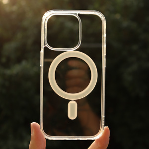 Anneau magnétique de chargement sans fil pour iPhone 15 Pro Max 16 Pro <span class=keywords><strong>PC</strong></span> Transparent Colors Repeat Purchase Mobile Phone Cases - Product Image 3