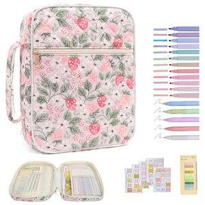 Funda Grande para Biblia para <span class=keywords><strong>Mujer</strong></span>, Bolsas de Almacenamiento para Biblia Acolchadas con Diseño Floral, con Bolsillo y Asa, Accesorios Lindos para Estudio Bíblico - Product Image 1