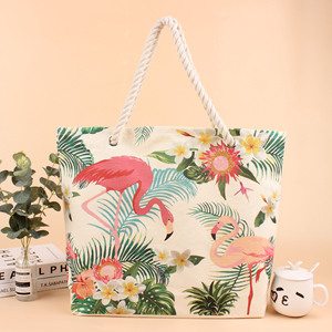 High Quality Hot Sell Summer Full Color Custom <strong>Printed</strong> <strong>Canvas</strong> <strong>Tote</strong> Bags - Product Image 1