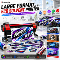 Imprimante éco-solvant grand format pour services en ligne aux États-Unis, impression et découpe pour logos, graphiques de véhicules, impression d'autocollants en vinyle pour covering de voitures
