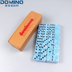 Promotie Custom Domino Set Grappig Spel Familie Indoor Spel Domino