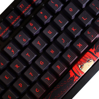 Carton Maki-ma Theme Keycaps Pbt 129 Keys Dye-Sublimation Cherry Profile Keycaps for 61/104 Mx Switch Mechanical Keyboard
