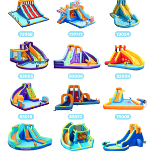 <span class=keywords><strong>Castillo</strong></span> Inflable y Tobogán Acuático para Niños - Marca ZUJU, Fácil de Instalar, Temática Animal - Product Image 4