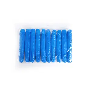 नीले डिस्पोजेबल ओवरस्लेव पे कैपे प्लास्टिक आस्तीन कवर आस्तीन कवर
