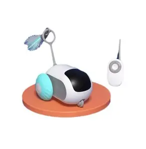 LovePaw 사용자 정의 USB 충전식 애완 동물 스마트 장난감 전기 원격 제어 자동차 대화 형 고양이 장난감
